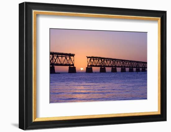 Sunset at Bahia Honda State Park in Florida-Fotomak-Framed Photographic Print