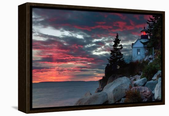 Sunset at Bass Harbor-Vincent James-Framed Premier Image Canvas