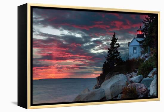 Sunset at Bass Harbor-Vincent James-Framed Premier Image Canvas
