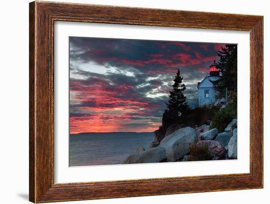 Sunset at Bass Harbor-Vincent James-Framed Premium Photographic Print