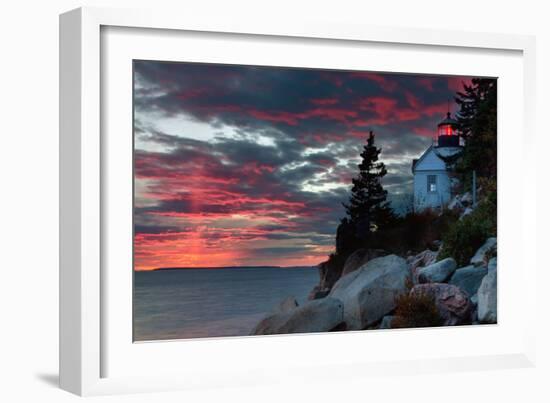 Sunset at Bass Harbor-Vincent James-Framed Premium Photographic Print