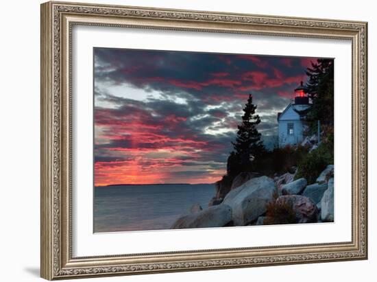 Sunset at Bass Harbor-Vincent James-Framed Photographic Print