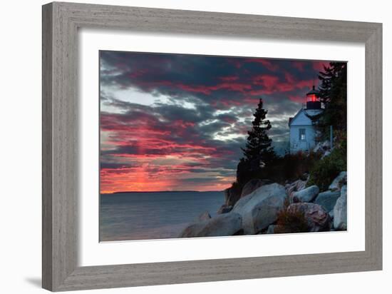 Sunset at Bass Harbor-Vincent James-Framed Photographic Print