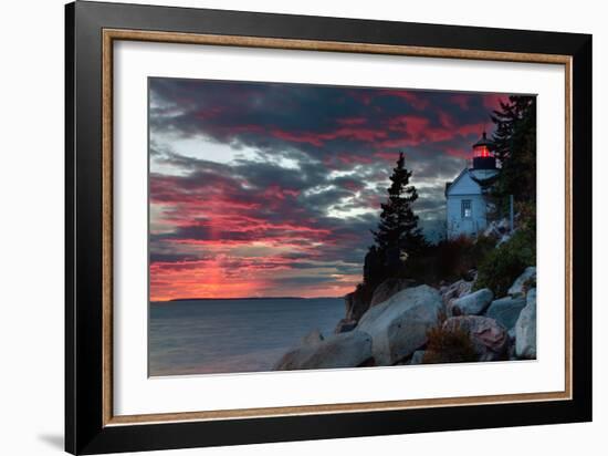 Sunset at Bass Harbor-Vincent James-Framed Photographic Print