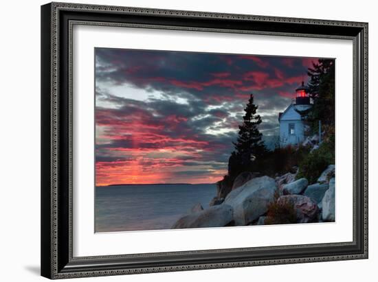 Sunset at Bass Harbor-Vincent James-Framed Photographic Print