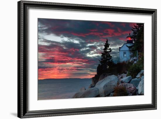 Sunset at Bass Harbor-Vincent James-Framed Photographic Print