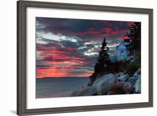 Sunset at Bass Harbor-Vincent James-Framed Photographic Print