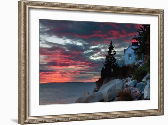 Sunset at Bass Harbor-Vincent James-Framed Photographic Print