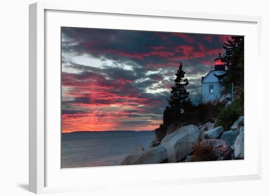 Sunset at Bass Harbor-Vincent James-Framed Photographic Print