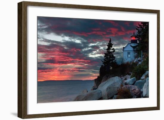 Sunset at Bass Harbor-Vincent James-Framed Photographic Print