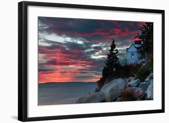 Sunset at Bass Harbor-Vincent James-Framed Photographic Print