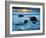 Sunset at Beach on Martha's Vineyard During Winter-James Shive-Framed Photographic Print