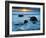 Sunset at Beach on Martha's Vineyard During Winter-James Shive-Framed Photographic Print