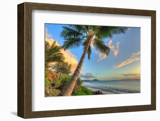 Sunset at beach, Wailea, Maui, Hawaii, USA-Stuart Westmorland-Framed Photographic Print