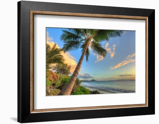 Sunset at beach, Wailea, Maui, Hawaii, USA-Stuart Westmorland-Framed Photographic Print