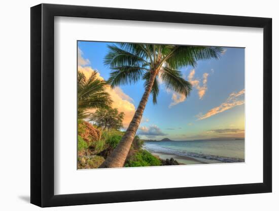 Sunset at beach, Wailea, Maui, Hawaii, USA-Stuart Westmorland-Framed Photographic Print