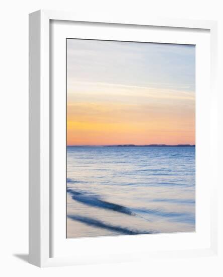 Sunset at Beach with Waves-James Shive-Framed Photographic Print