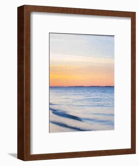 Sunset at Beach with Waves-James Shive-Framed Photographic Print