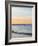 Sunset at Beach with Waves-James Shive-Framed Photographic Print