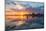 Sunset at Bosham in West Sussex-Chris Button-Mounted Photographic Print