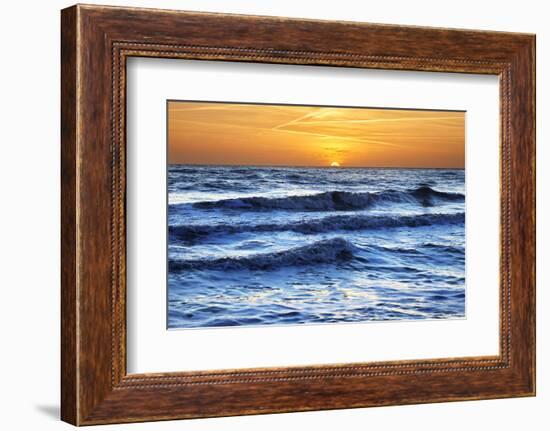 Sunset at Brighton Beach, Sussex, England, United Kingdom, Europe-Mark Mawson-Framed Photographic Print