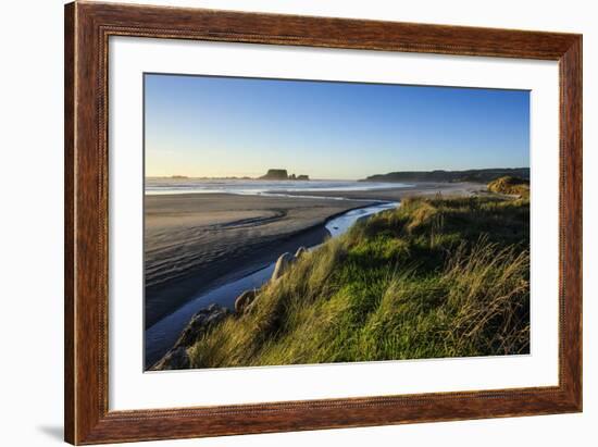 Sunset at Cape Foulwind Near Westport, West Coast, South Island, New Zealand, Pacific-Michael Runkel-Framed Photographic Print