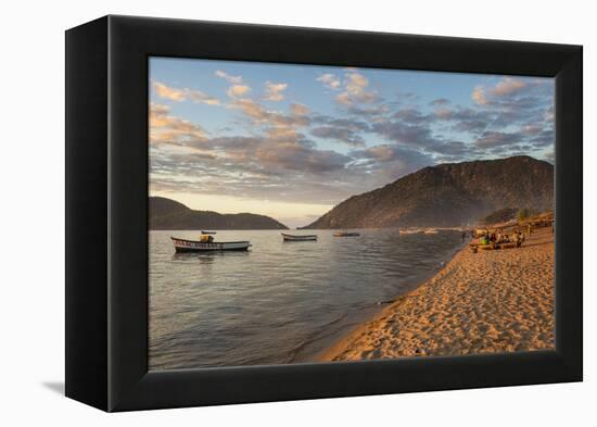 Sunset at Cape Maclear, Lake Malawi, Malawi, Africa-Michael Runkel-Framed Premier Image Canvas