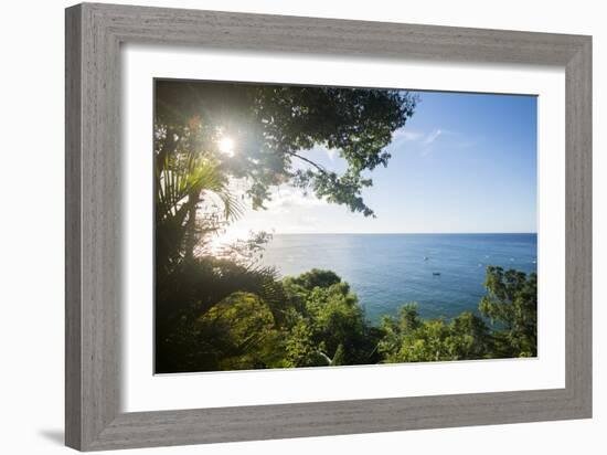 Sunset at Castara Bay in Tobago, Trinidad and Tobago, West Indies, Caribbean, Central America-Alex Treadway-Framed Photographic Print