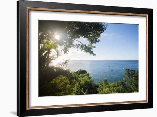 Sunset at Castara Bay in Tobago, Trinidad and Tobago, West Indies, Caribbean, Central America-Alex Treadway-Framed Photographic Print