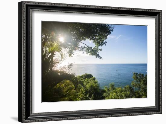 Sunset at Castara Bay in Tobago, Trinidad and Tobago, West Indies, Caribbean, Central America-Alex Treadway-Framed Photographic Print