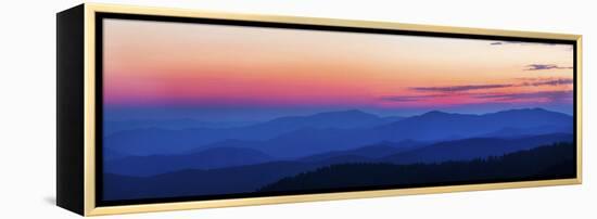 Sunset at Clingmans Dome, Great Smoky Mountains National Park, Tennessee, USA-null-Framed Stretched Canvas