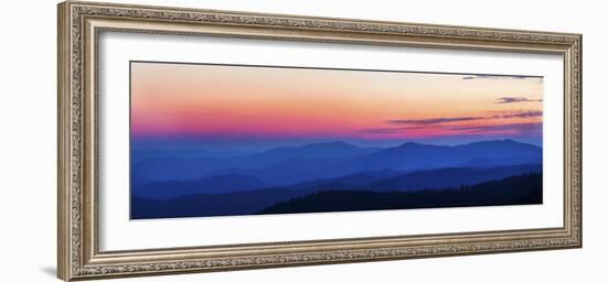 Sunset at Clingmans Dome, Great Smoky Mountains National Park, Tennessee, USA-null-Framed Photographic Print