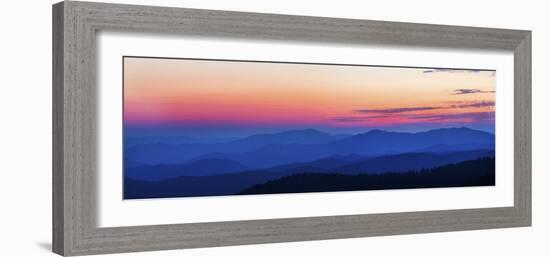 Sunset at Clingmans Dome, Great Smoky Mountains National Park, Tennessee, USA-null-Framed Photographic Print