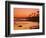 Sunset at Corona Del Mar Beach, Newport Beach, Orange County, California, United States of America,-Richard Cummins-Framed Photographic Print