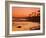 Sunset at Corona Del Mar Beach, Newport Beach, Orange County, California, United States of America,-Richard Cummins-Framed Photographic Print