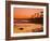 Sunset at Corona Del Mar Beach, Newport Beach, Orange County, California, United States of America,-Richard Cummins-Framed Photographic Print