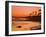 Sunset at Corona Del Mar Beach, Newport Beach, Orange County, California, United States of America,-Richard Cummins-Framed Photographic Print