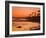 Sunset at Corona Del Mar Beach, Newport Beach, Orange County, California, United States of America,-Richard Cummins-Framed Photographic Print