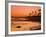 Sunset at Corona Del Mar Beach, Newport Beach, Orange County, California, United States of America,-Richard Cummins-Framed Photographic Print