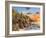 Sunset at Craggy Point-Dominic Davison-Framed Art Print