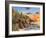 Sunset at Craggy Point-Dominic Davison-Framed Art Print