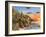 Sunset at Craggy Point-Dominic Davison-Framed Art Print