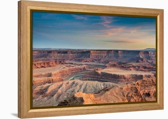 Sunset at Deadhorse Point SP, Colorado River and Canyonlands NP-Howie Garber-Framed Premier Image Canvas