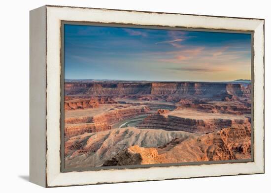 Sunset at Deadhorse Point SP, Colorado River and Canyonlands NP-Howie Garber-Framed Premier Image Canvas