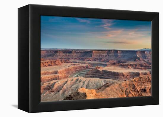 Sunset at Deadhorse Point SP, Colorado River and Canyonlands NP-Howie Garber-Framed Premier Image Canvas