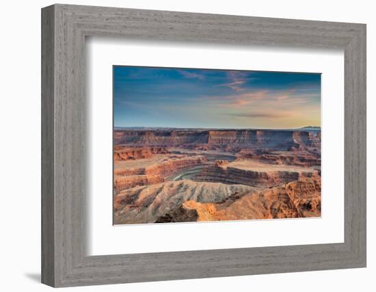 Sunset at Deadhorse Point SP, Colorado River and Canyonlands NP-Howie Garber-Framed Photographic Print