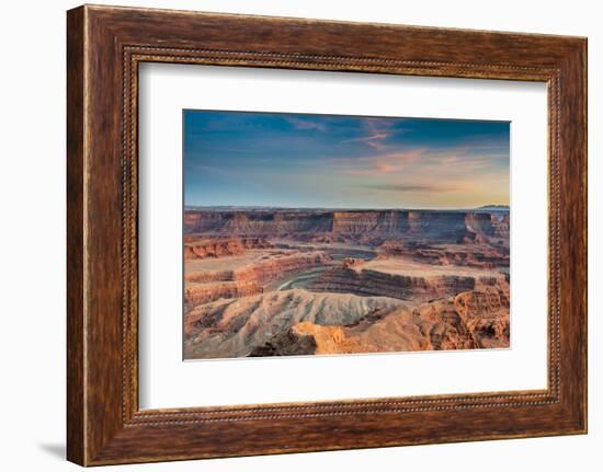 Sunset at Deadhorse Point SP, Colorado River and Canyonlands NP-Howie Garber-Framed Photographic Print