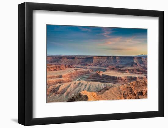 Sunset at Deadhorse Point SP, Colorado River and Canyonlands NP-Howie Garber-Framed Photographic Print