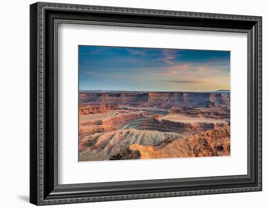 Sunset at Deadhorse Point SP, Colorado River and Canyonlands NP-Howie Garber-Framed Photographic Print