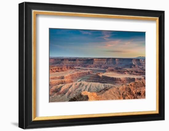 Sunset at Deadhorse Point SP, Colorado River and Canyonlands NP-Howie Garber-Framed Photographic Print